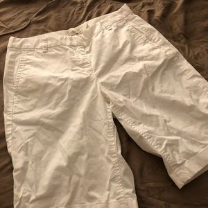 J crew Bermuda shorts - white